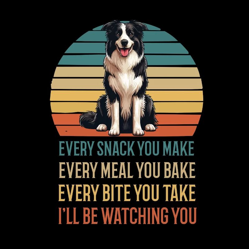 Chaque collation que vous préparez Border Collie