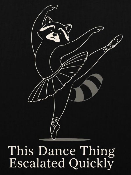 Raton Laveur Danseur de Ballet Humour