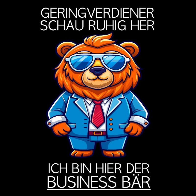Business Bär Cool Arbeit Style Perfekt Geld Mann