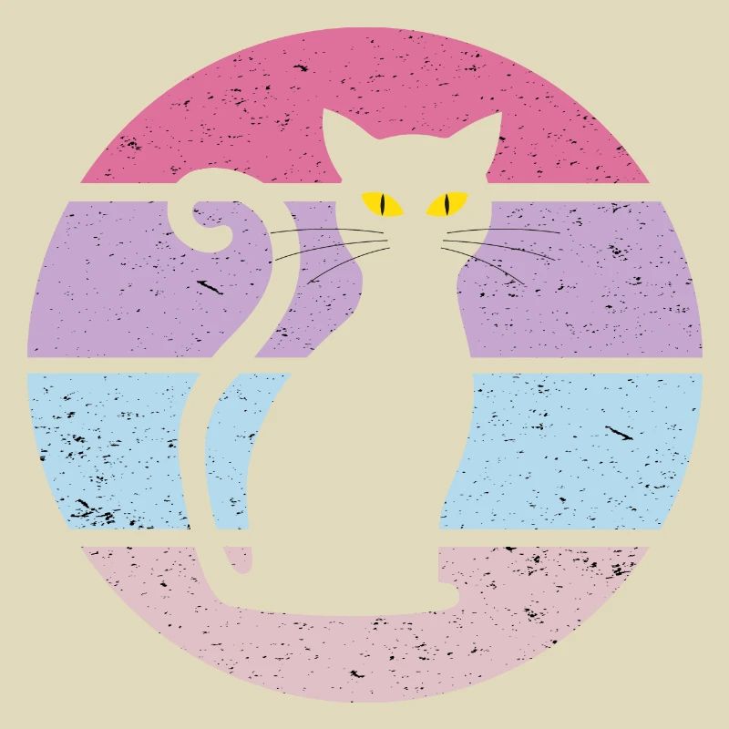 Katze Retro Geschenkidee