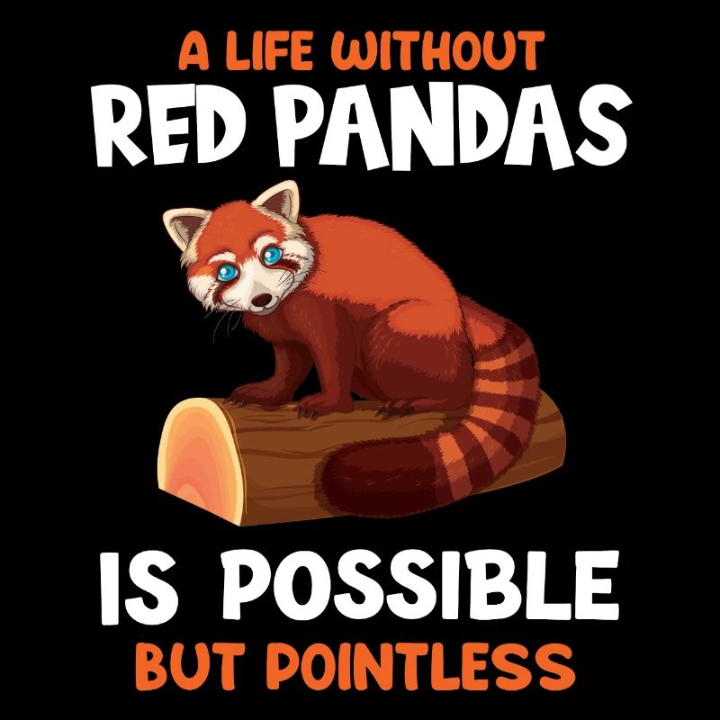 Panda Panda panda rouge cadeau de panda