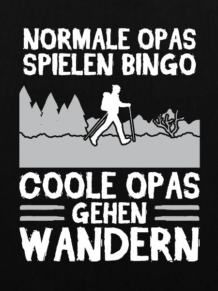 Wanderer Opa Bergsteiger Geschenk