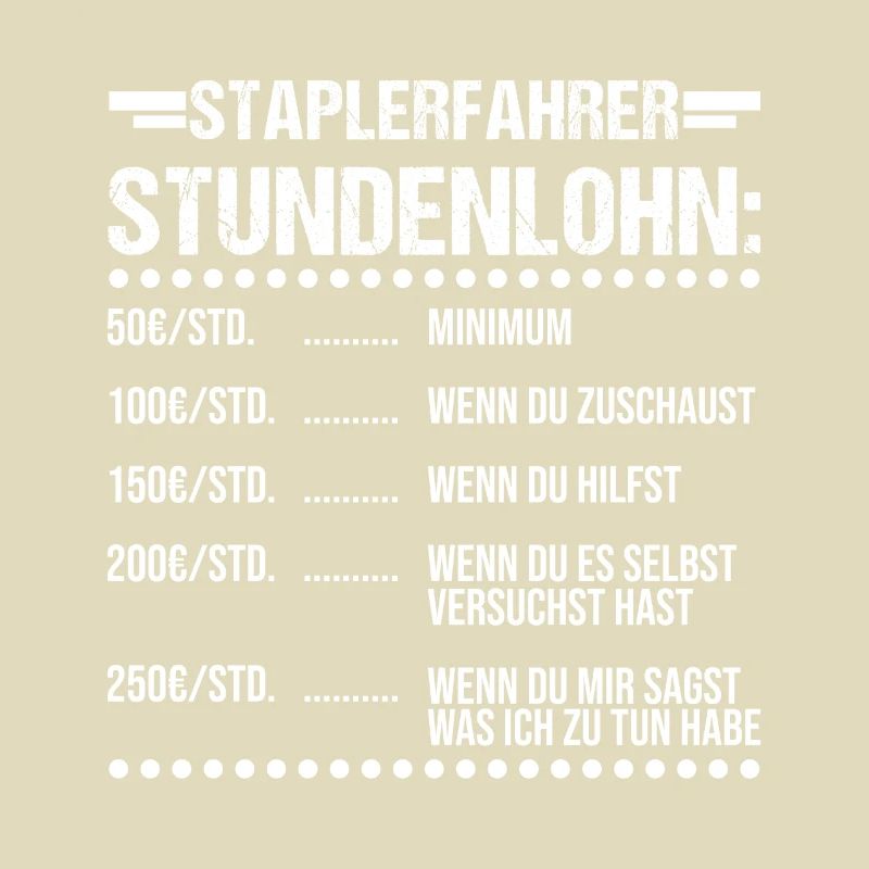 Staplerfahrer Beruf Gabelstapler Geschenk