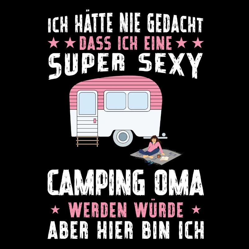 Campen Oma camper Wanderung Geschenk