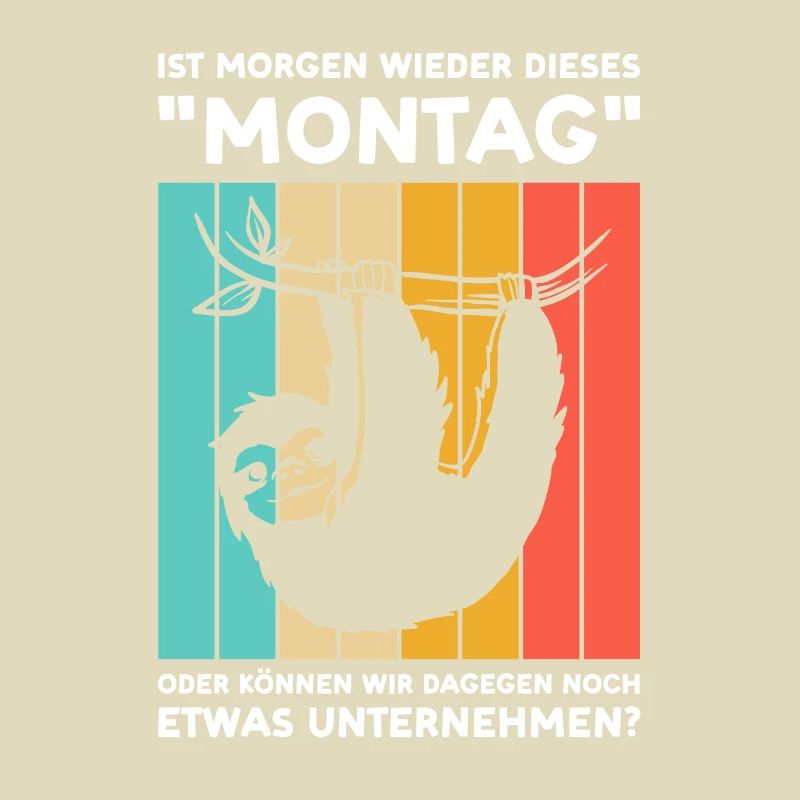 Faultier Sarkasmus Schwarzer Humor Geschenk