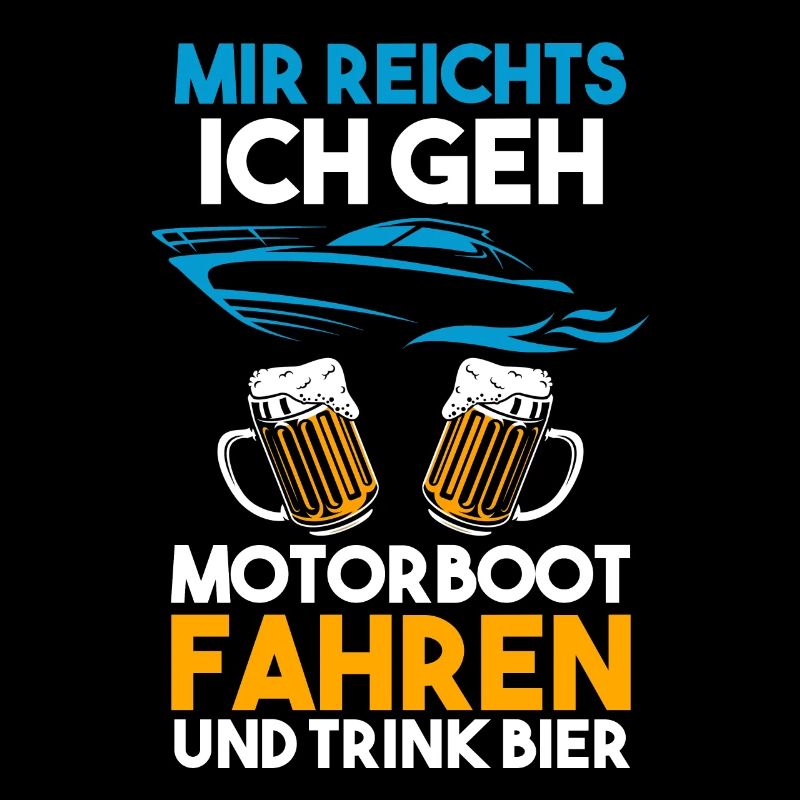 Motorboot Bier Bootsbesitzer Geschenk
