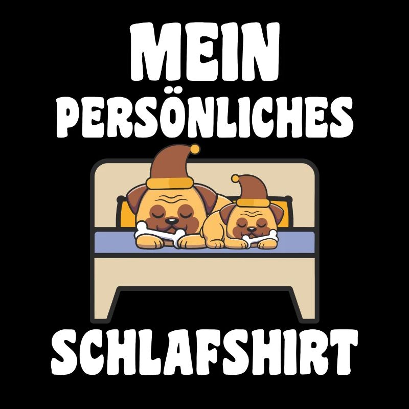 Schlafanzug Mops Nachthemd Geschenk