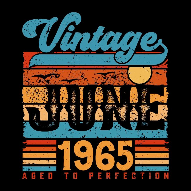 Juni 1965, Vintage-Geburtstagsgeschenk Juni 1965.