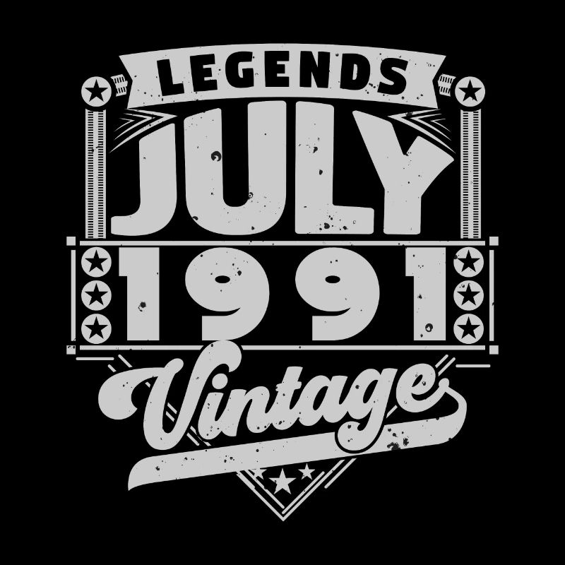 Vintage Geburtstagsgeschenk Juli 1991, Juli.