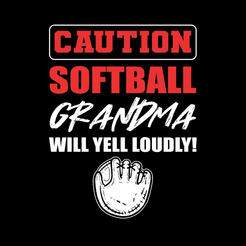 Softball Softball-Spieler Großmutter Oma