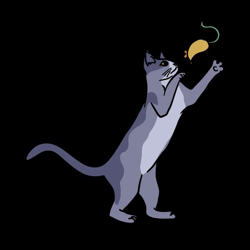 Katze mit Maus
