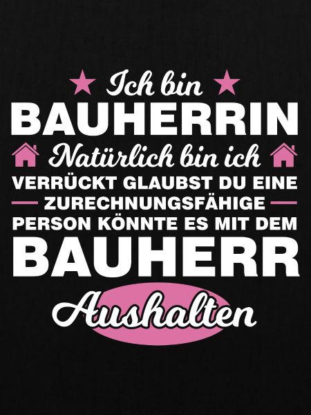 Bauherrin Bauherr Häuslebauer Geschenk