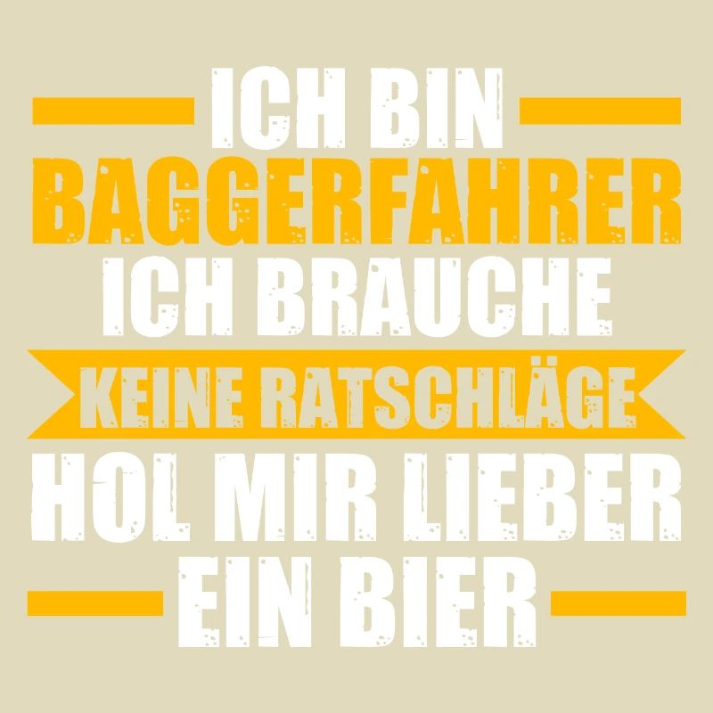 Baggerfahrer Bier Bagger Geschenk