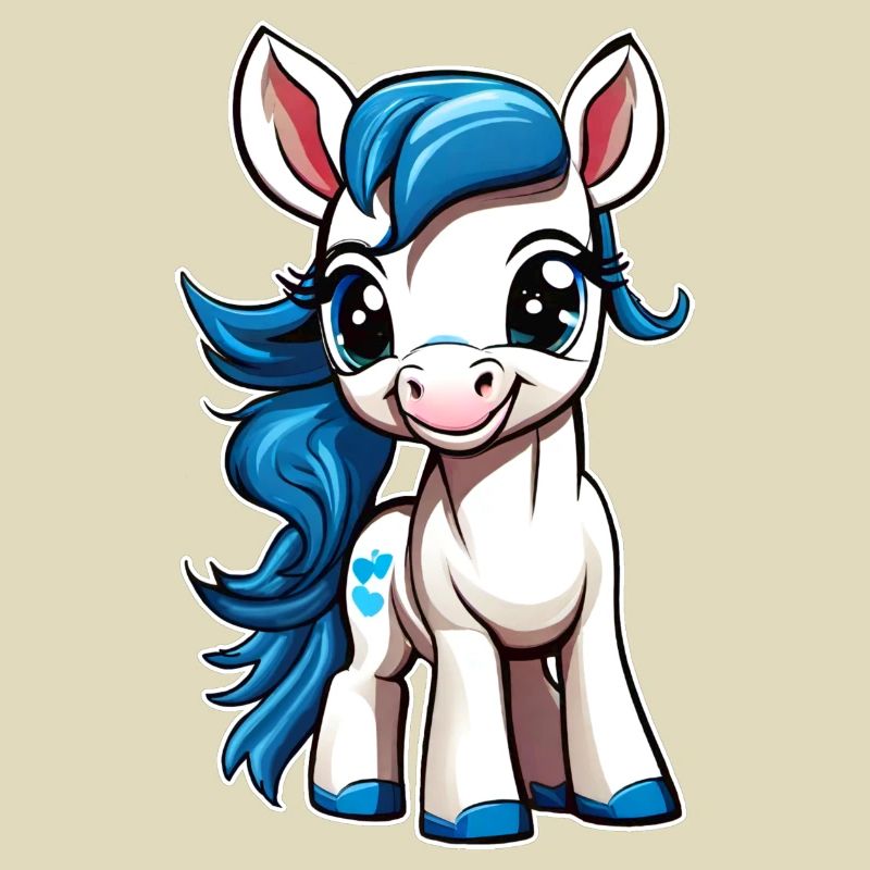 Cute smiling pony