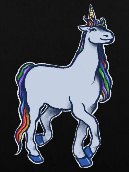 Pastell-Regenbogeneinhorn