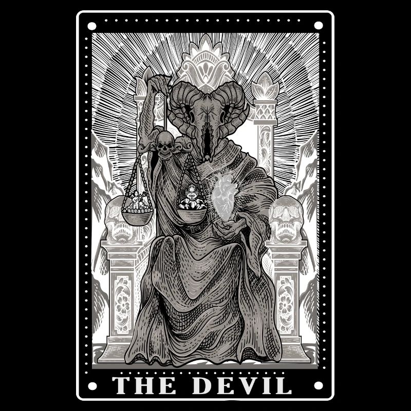 Gothic - The Devil - Tarot Card Design