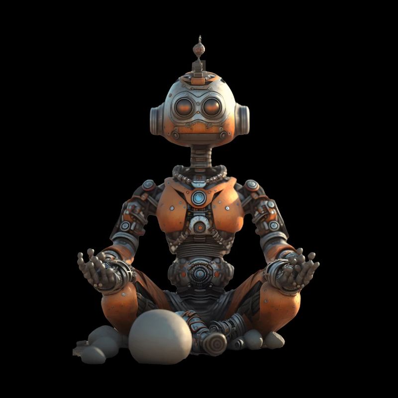 Robot méditant