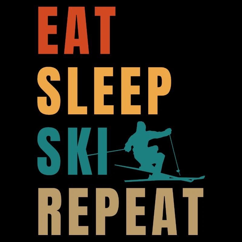 Manger dormir ski répéter