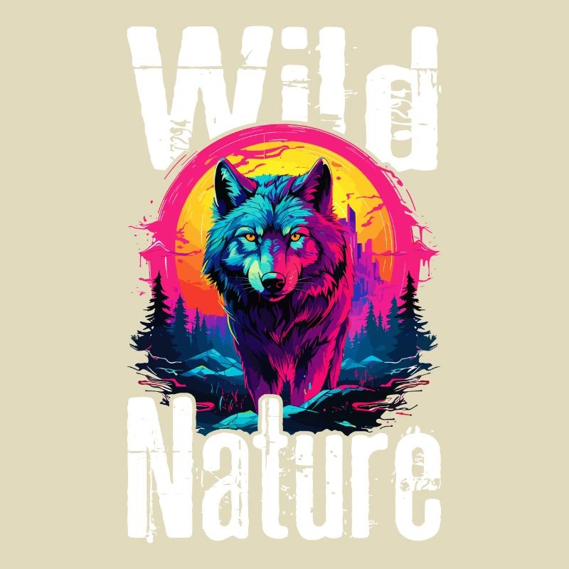 Wolf Wolf Head Wolves Wolf Pack Nature Neon Colorful