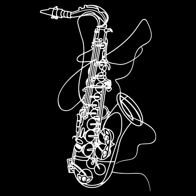 Saxophon Skizze