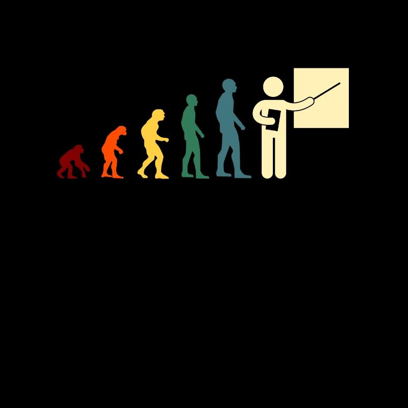 evolution prof homme humour maître d école cadeau