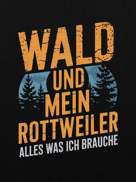 Wald und mein Rottweiler