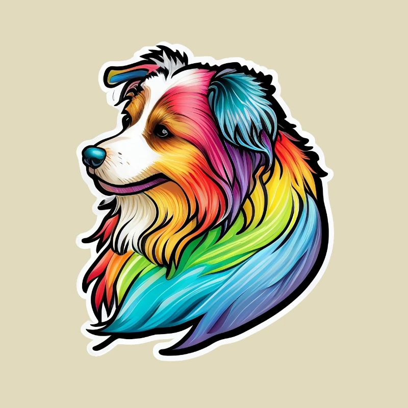 Netter Regenbogenhund