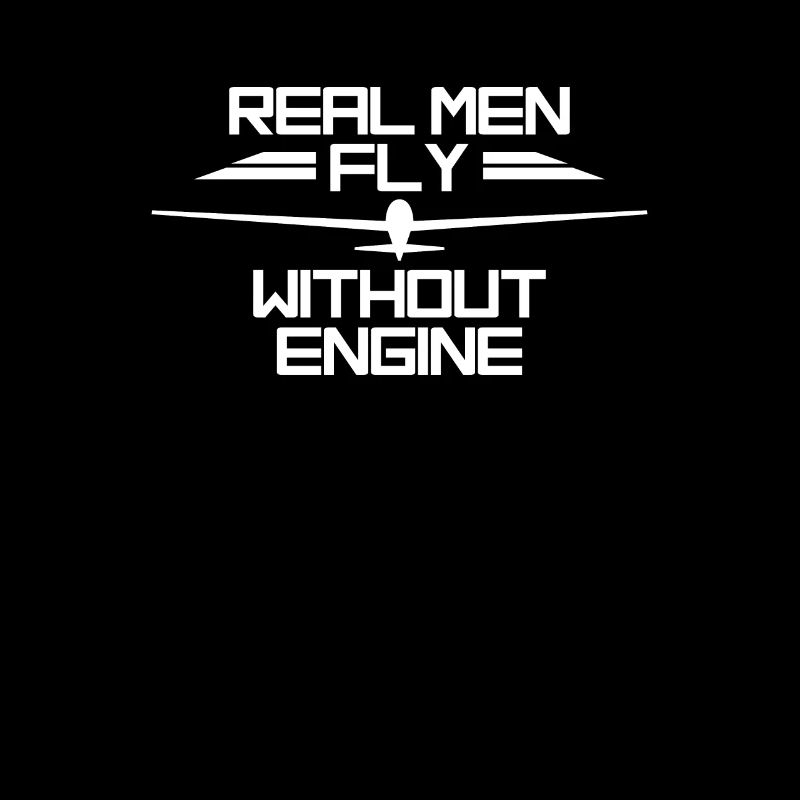 Real Men Fly Without Engine T-Shirt Geschenk