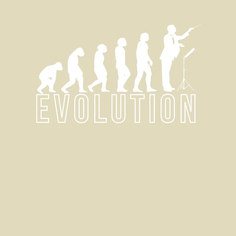 Evolution Dirigent T-Shirt Geschenk