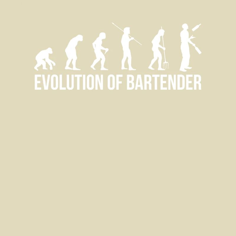 Evolution Bartender Bartender Shirt Cadeau