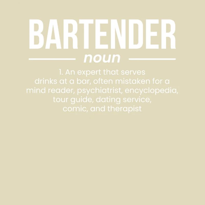Bartender Definition Shirt Gift