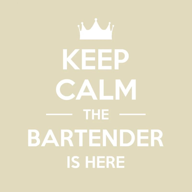 Keep Calm The Bartender Is Here Shirt Geschenk