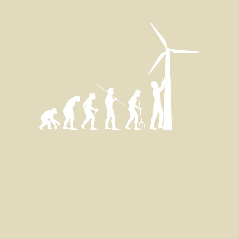 Evolution Windrad Windenergie Shirt Geschenk