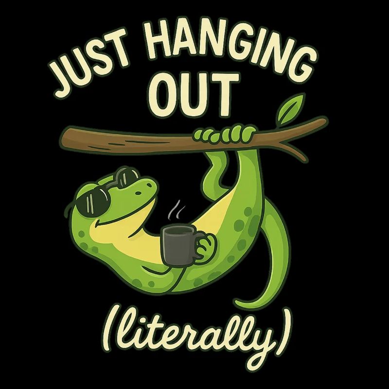 Gecko Lustiger Spruch - juste traîner