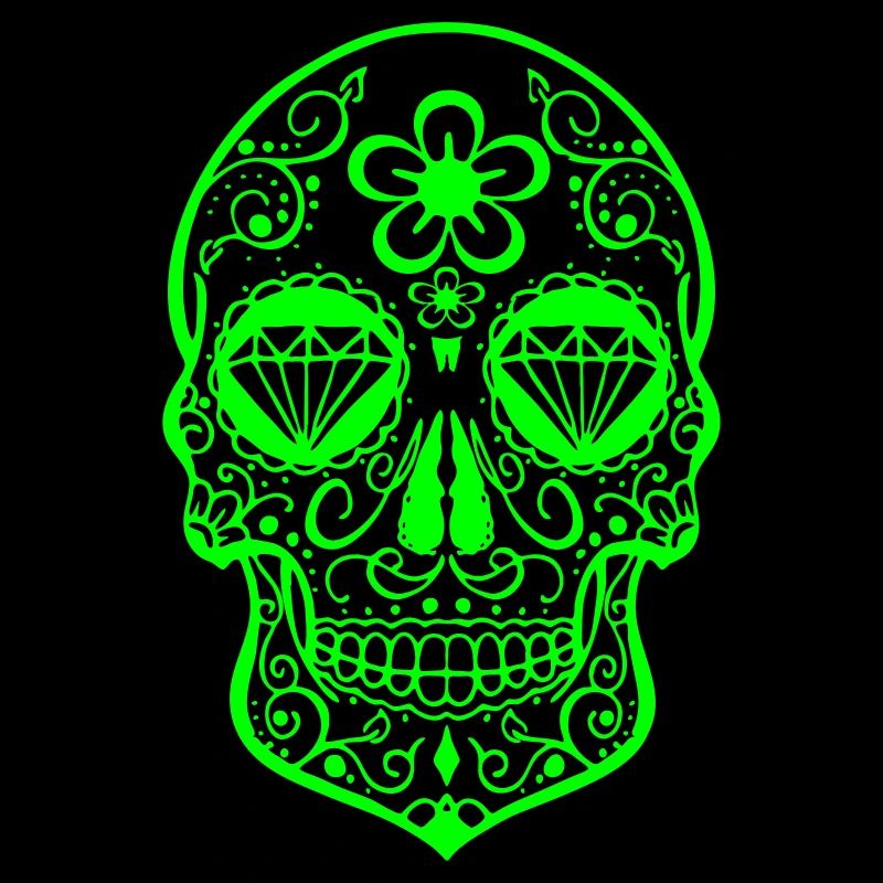 sugar skull pink