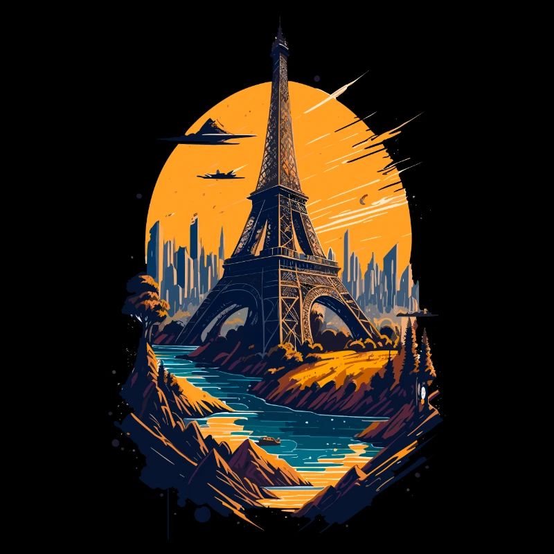 Abstrakter Turm von Paris