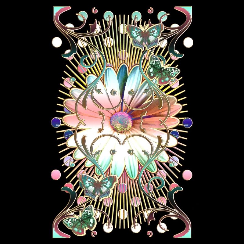 Schmetterlinge Blume Ornamente