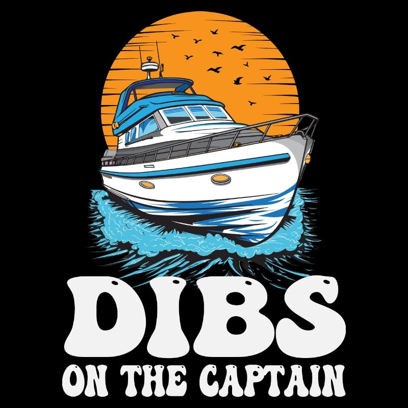 Dibs On The Captain Pontoon Queen Motorboating