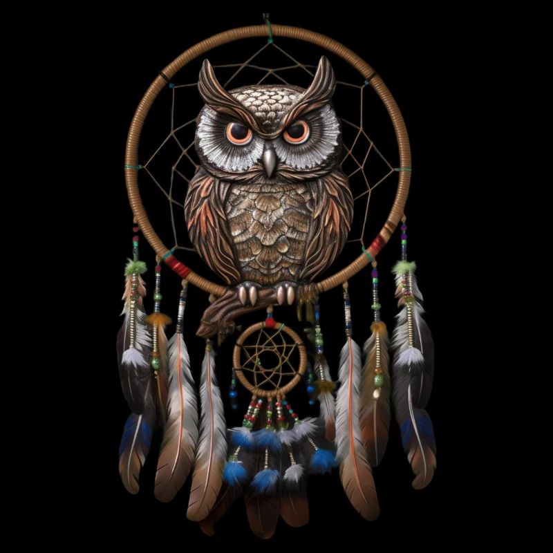 Eule Traumfänger Vogel Federn