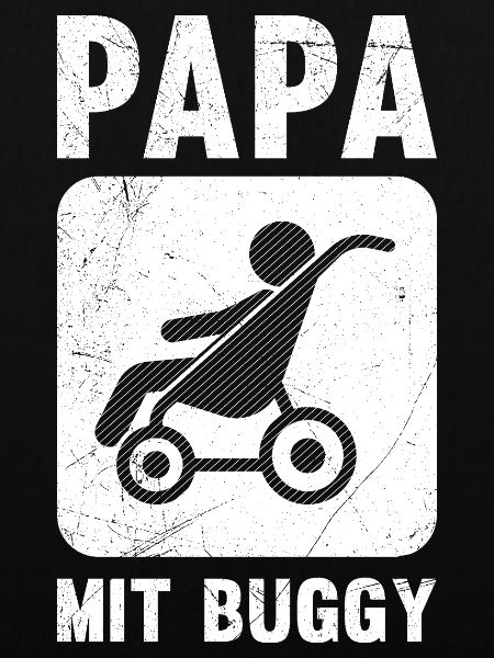 Werdender Vater PAPA MIT BUGGY Lustiges