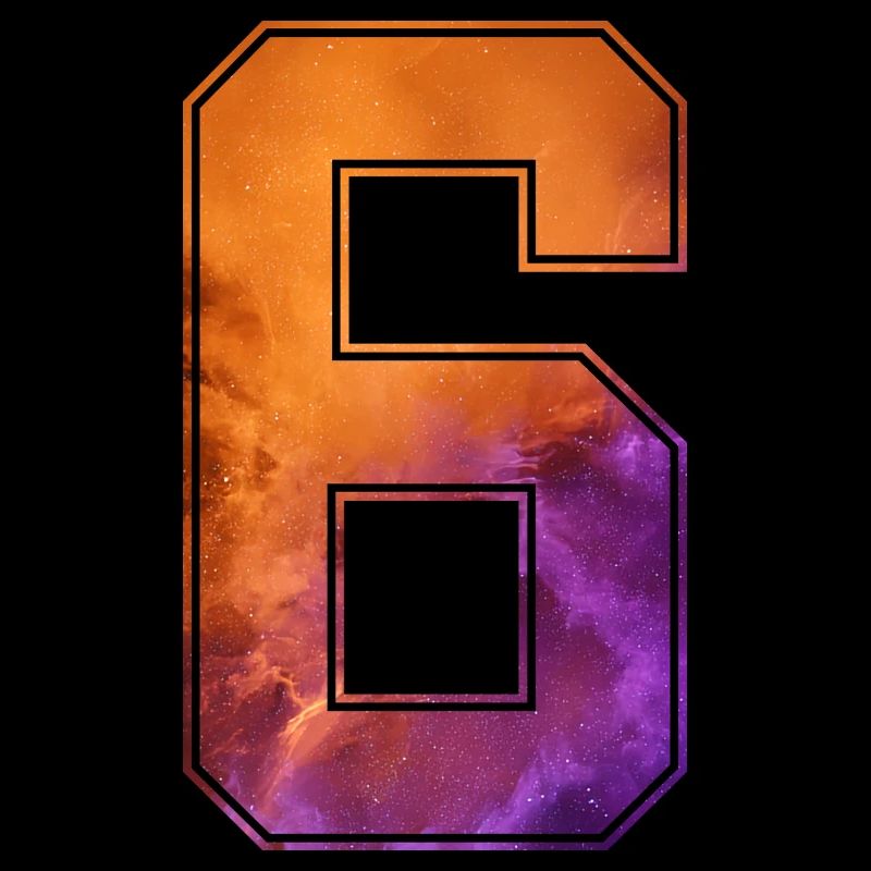 NR. 6 NUMMER 6 COLLEGE 6. GEBURTSTAG