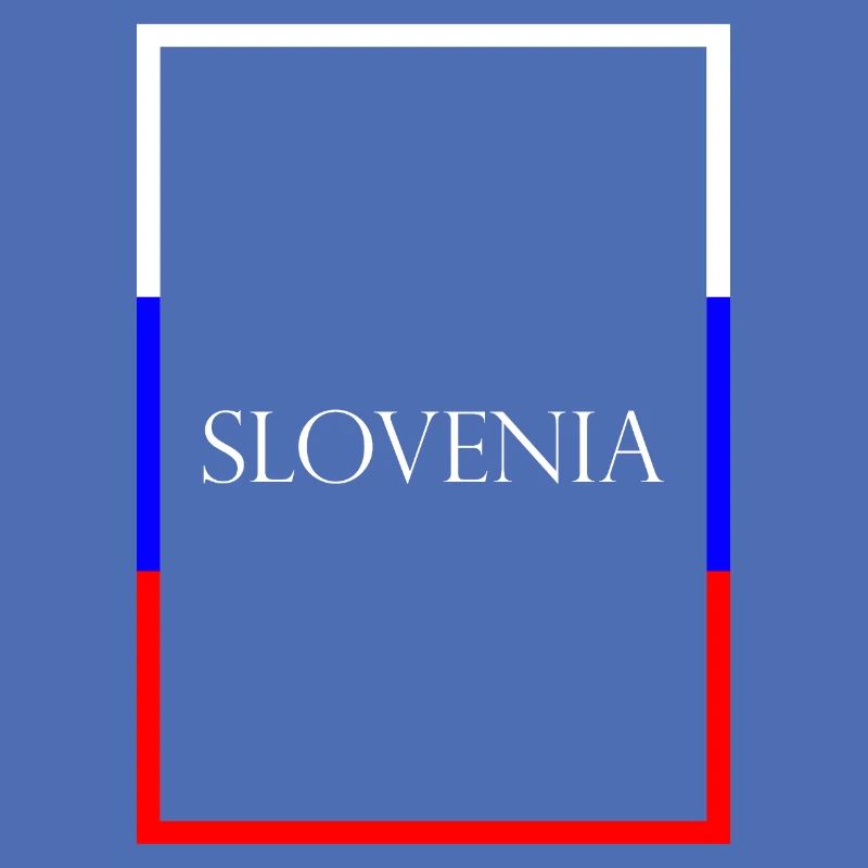 Slovénie Lettrage de la déclaration avec drapeau