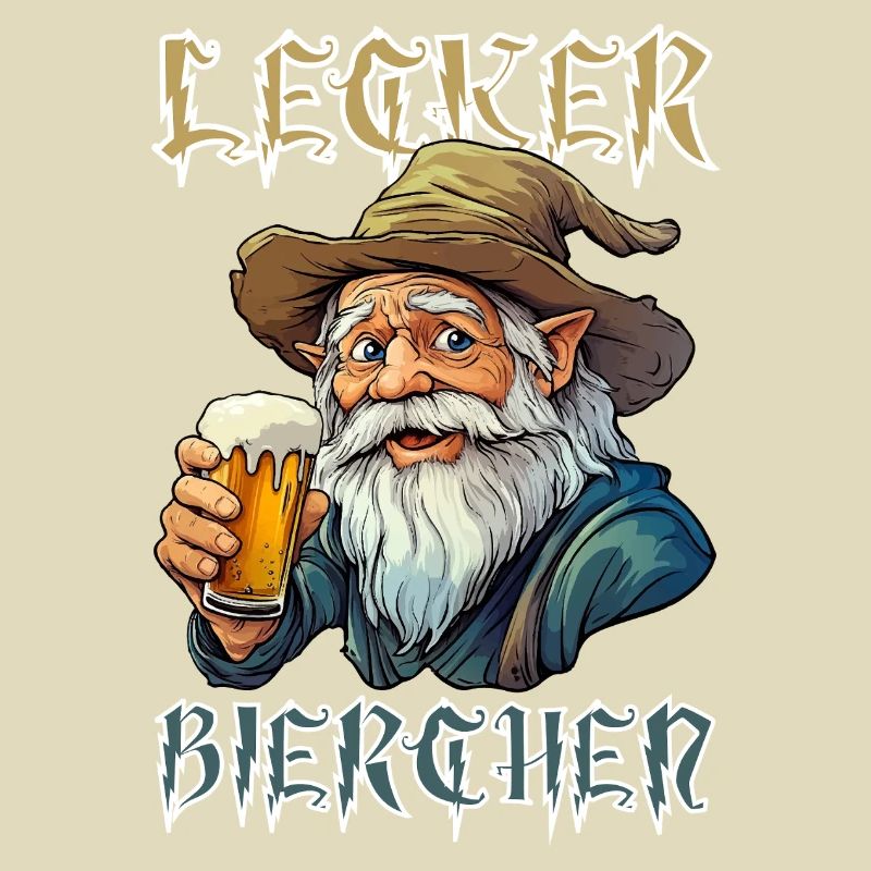 Lecker Bierchen X Zauberer mit Bier lustiges