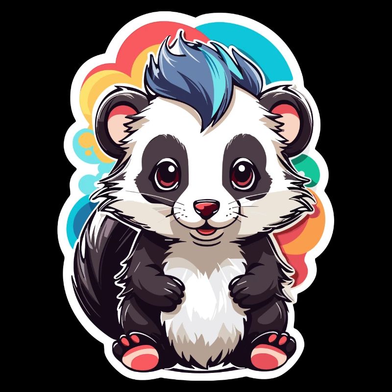 Skunk Mignon Enfant Couleur