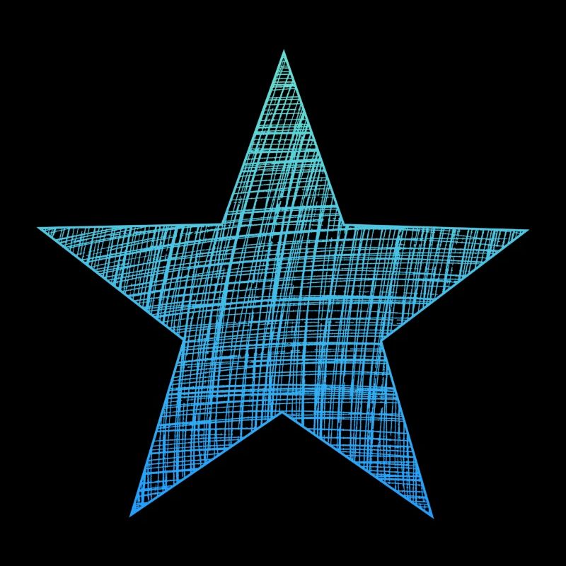 blue star, blauer Stern
