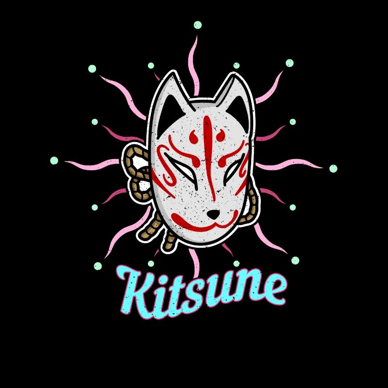 Masque japonais Tengu Hannya Kitsune