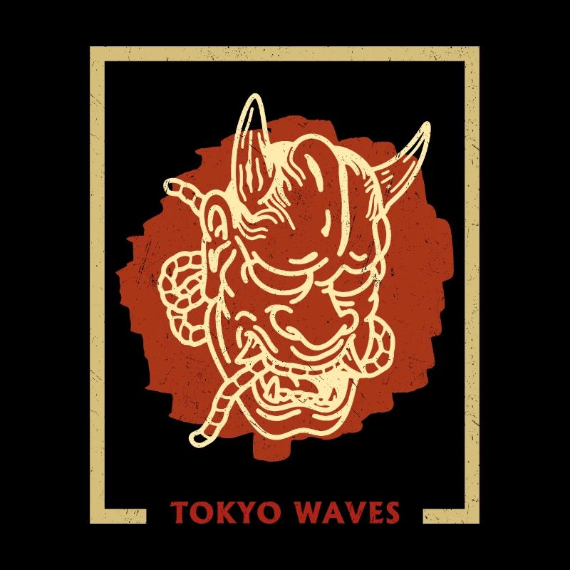 Masque japonais Tengu Hannya Kitsune