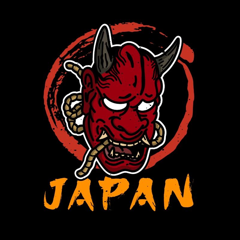 Masque japonais Tengu Hannya Kitsune