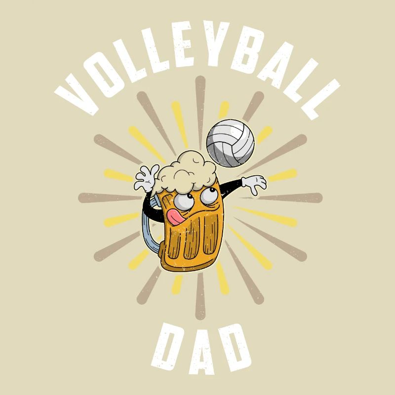 Volleyball Bier Biertrinker Volleyballtrainer