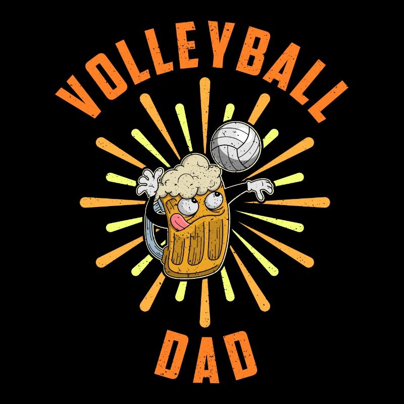 Volleyball Bier Biertrinker Volleyballtrainer